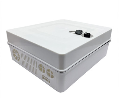 bectro 2U- DVR/Server/Network Cabinet Box/Rack for CCTV DVR/NVR/POE Plastic Wall Shelf(Number of Shelves - 1, White)