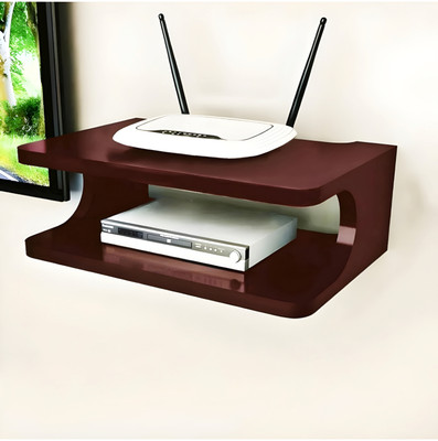 Marjaan Crafts MDF (Medium Density Fiber) Wall Shelf(Number of Shelves - 1, Brown)