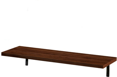 Flux Floating Wall Mounted Shelf for Living Room Book Decorative Shelve for Bedroom Particle Board Wall Shelf(Number of Shelves - 1, Brown)