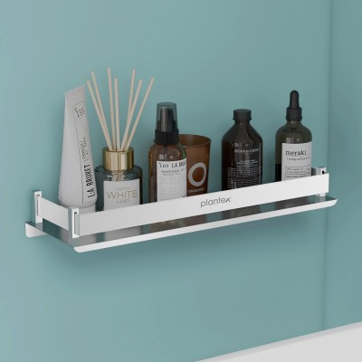 Plantex High Grade Shelf/Bathroom Shelf/Kitchen Shelf 15 X 5 Inches - Wall Mount Stainless Steel Wall Shelf(Number of Shelves - 1, Silver)
