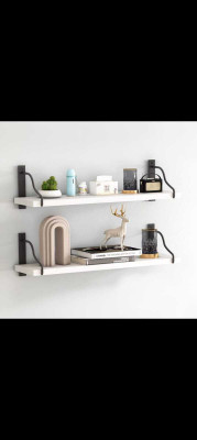 parasarora best MDF (Medium Density Fiber) Wall Shelf(Number of Shelves - 2, White)