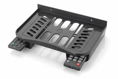 Jeet Enterprise Set Top Box Stand/Rack Shelf/Router Stand/Wall Mount Setup Box Stand Plastic Wall Shelf(Number of Shelves - 3, Black)