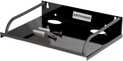 kriyanshi METAL SET TOP BOX STAND Iron Wall Shelf(Number of Shelves - 1, Black)