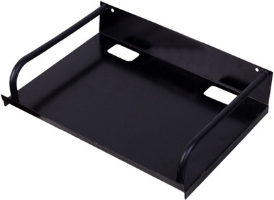 Taido Wall Mount Set Top Box Stand/DVR Stand/DTH Stand/ Setup Box Stand Steel Wall Shelf(Number of Shelves - 1, Black)