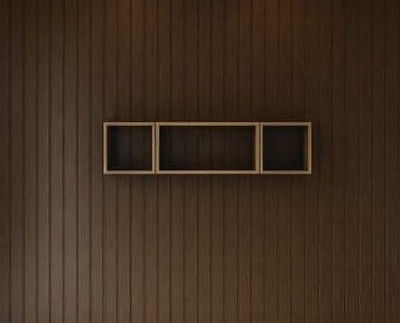 TheGoodLuck Wall Shelf Wall-Mounted Wall Hanging Cabinet Wall Cabinet Bookshelf Shelves Particle Board Wall Shelf(Number of Shelves - 3, Brown)