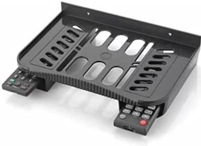 ANTHEM Set Top Box Stand/DTH Stand/WIFI Router Stand/Set Top Box Wall Mount Stand Plastic Wall Shelf(Number of Shelves - 1, Black)