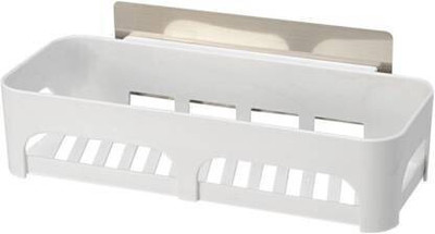 SJK Self Adhesive Multi-Purpose Wall Hanging BATHROOM floating Shelf (PACK OF 1) Plastic Wall Shelf(Number of Shelves - 1, Multicolor)