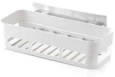 VRDH (PACK OF 2)Self Adhesive Multi-Purpose Wall Hanging BATHROOM Shelf 1.275 Plastic Wall Shelf(Number of Shelves - 2, White)