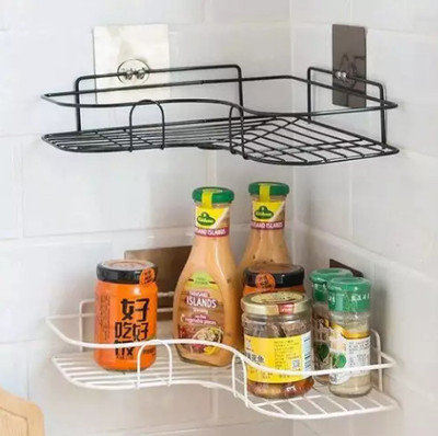 DXDT Set of 2-Multi purpose corner shelf Kitchen Rack Storage Organizer for Kitchen Carbon Steel Kitchen Trolley(DIY(Do-It-Yourself))