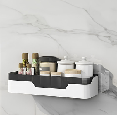iBELL Plastic Wall Shelf(Number of Shelves - 1, White)