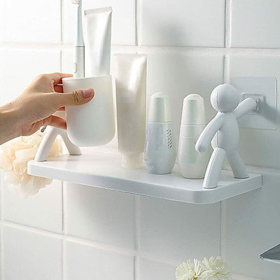 YIXTY SHELF51 Plastic Wall Shelf(Number of Shelves - 1, White)