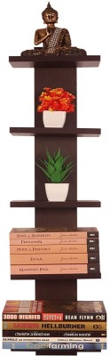 Mark Wood irack Wooden Wall Shelf(Number of Shelves - 4, Brown)