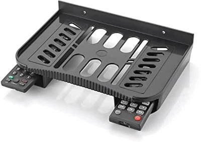 HAPY HAVEN Set Top Box Stand/Rack Shelf/Router Stand/Wall Mount Setup Box Stand Plastic Wall Shelf(Number of Shelves - 1, Black)
