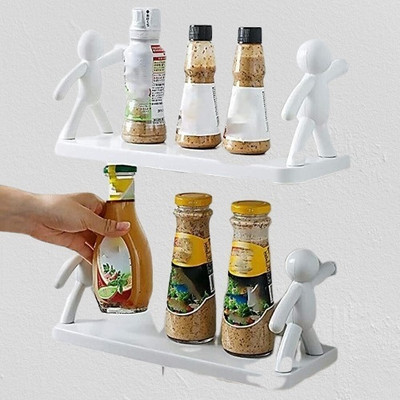 Shreejee Plastic Wall Shelf(Number of Shelves - 1, White)