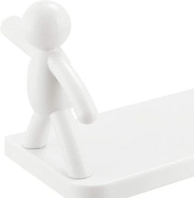 VRDH Plastic Wall Shelf(Number of Shelves - 2, White)