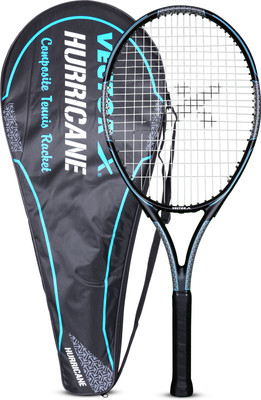 VECTOR X Hurricane High Performance Full Cover Composite Tennis Racquet for Sports Blue Strung Tennis Racquet(Pack of: 1, 300 g)