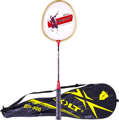 BOLT BR500 Gold Strung Badminton Racquet(Pack of: 1, 100 g)
