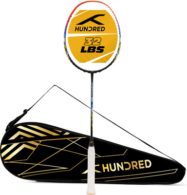 Hundred Primearmour 800 Nano Frame System Black, Red Unstrung Badminton Racquet(Pack of: 1, 84 g)