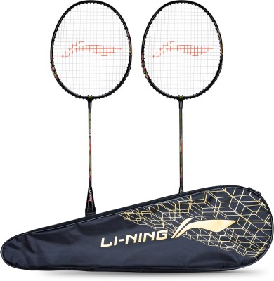 LI-NING Mega Power MP 5 - Pack of 2 + 1 Full Cover Multicolor Strung Badminton Racquet(Pack of: 3, 90 g)