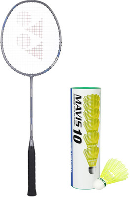 YONEX Astrox Attack 9 + Mavis 10 Multicolor Strung Badminton Racquet(Pack of: 1, 80 g)