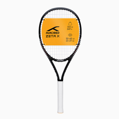 Hundred Zeta X Black Strung Tennis Racquet(Pack of: 1, 249 g)