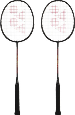 YONEX GR 303i Black, Red Strung Badminton Racquet(Pack of: 2, 83 g)
