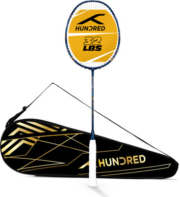 Hundred Super Storm Blue Strung Badminton Racquet(Pack of: 1, 77 g)