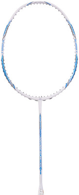 apacs Feather Weight 55 (58grams, World's Lightest) | Made with 40T Japanese Graphite White Unstrung Badminton Racquet(Pack of: 1, 58 g)
