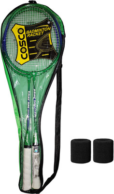 COSCO CB-80 JUNIOR (Kids) Twin Racquet Set Green Strung Badminton Racquet(Pack of: 1, 280 g)