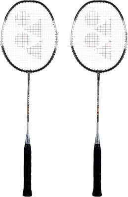 GOODBITE Light Aluminium Badminton Racquet with Full Cover (Black/Black) Set of 1 Black Strung Badminton Racquet(Pack of: 1, 100 g)