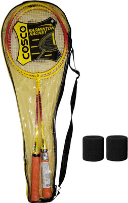COSCO CB-80 JUNIOR (Kids) Twin Racquet Set Yellow Strung Badminton Racquet(Pack of: 1, 280 g)