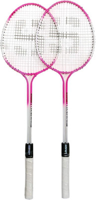 SPO Zone SPO-134 Badminton Rackets Set of 2 PC with 6 Shuttlecock combo kit Multicolor Unstrung Badminton Racquet(Pack of: 12, 280 g)