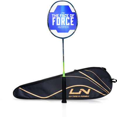 LI-NING G-Force 3900 Ii Superlite Blue, Green Strung Badminton Racquet(Pack of: 1, 78 g)