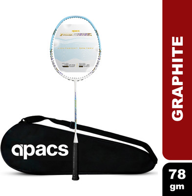 apacs Z Power 900 RP+ Lite (Lightweight, Extra Slim Shaft) 35LBS | Japan HM Graphite Blue, White Unstrung Badminton Racquet(Pack of: 1, 78 g)
