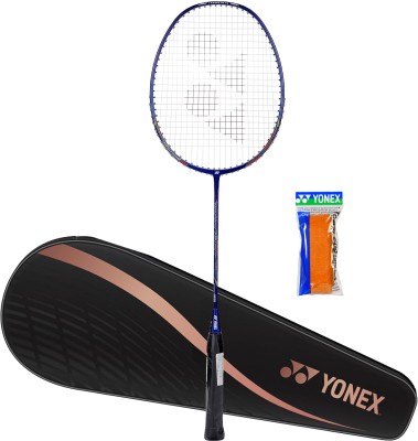 YONEX Nanoray 72 Light | 30lbs, 77gms | Graphite | Isometric | Full Cover | Towel Grip Blue, Orange Strung Badminton Racquet(Pack of: 1, 77 g)