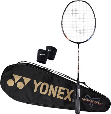 YONEX Voltric Lite 40i TRI-Voltage System | Full Graphite | 5U G4-(3.5 inches) 30 LBS Multicolor Strung Badminton Racquet(Pack of: 1, 77 g)
