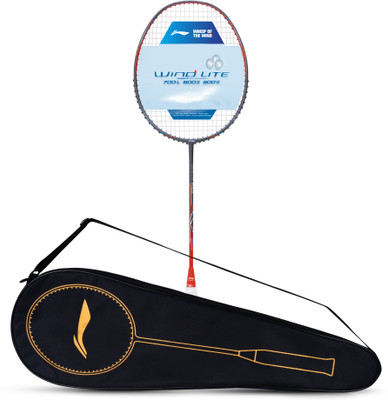 LI-NING Wind Lite 800 II Grey, Red Strung Badminton Racquet(Pack of: 1, 78 g)