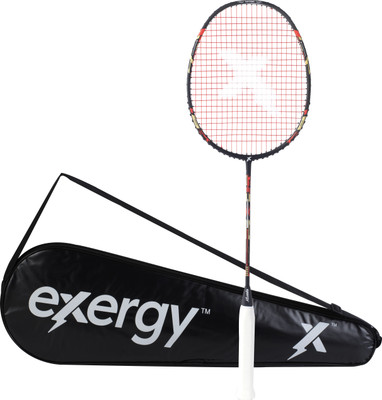Exergy Katana Black Strung Badminton Racquet(Pack of: 1, 82 g)