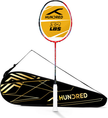 Hundred POWER RAY 900 Grey Strung Badminton Racquet(Pack of: 1, 79 g)