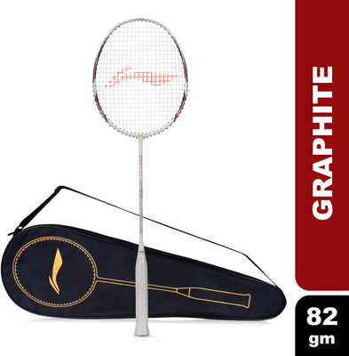 LI-NING G-Force X5 White, Red Strung Badminton Racquet(Pack of: 1, 1 kg)