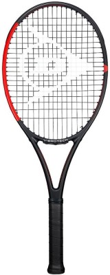 DUNLOP team 285-HL Hit shots with Tennis Racket Black Strung Tennis Racquet(Pack of: 1, 450 g)