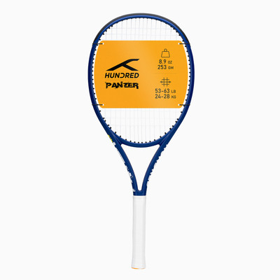 Hundred Panzer Blue Strung Tennis Racquet(Pack of: 1, 253 g)