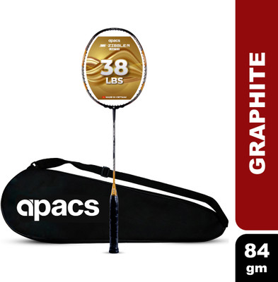 apacs Z-Ziggler Limited Edition (38 LBS) Black, Gold Unstrung Badminton Racquet(Pack of: 1, 84 g)
