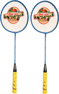 omexx 1500 single shaft badminton rackets set of 2pcs Multicolor Strung Badminton Racquet(Pack of: 2, 100 g)