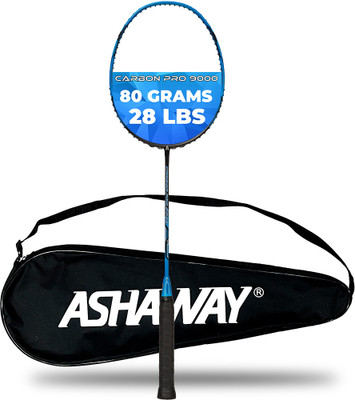 ASHAWAY CARBON PRO 9000 Blue, Black Unstrung Badminton Racquet(Pack of: 1, 80 g)