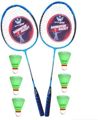 SPO Zone Badminton Set WITH AND SHUTTLE KIT Badminton Kit