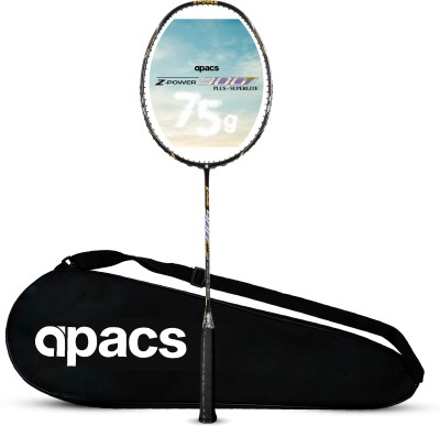 apacs Z Power 900 RP+ Super Lite (Lightweight, Extra Slim Shaft) 33LBS | Japan HMG Black Unstrung Badminton Racquet(Pack of: 1, 75 g)