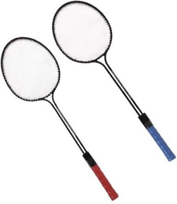 Gonex Pack of 2 Badminton Racquet, Plastic Shuttlecock 6 Pcs, & 1 Pcs Net Kit Multicolor Strung Badminton Racquet(Pack of: 1, 250 g)