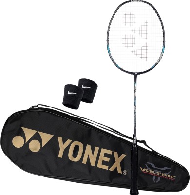 YONEX Voltric Lite 470i TRI-Voltage System | Full Graphite | 5U G4-(3.5 inches) 30 LBS Multicolor Strung Badminton Racquet(Pack of: 1, 77 g)