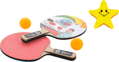 Zuuluzrs Table Tennis with Elastic Soft Shaft for Adults and Kids Indoor Outdoor Play Multicolor Table Tennis Racquet(Pack of: 1, 250 g)